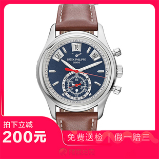 捡漏未使用99新百达翡丽复杂功能计时白金自动机械男士手表5960G