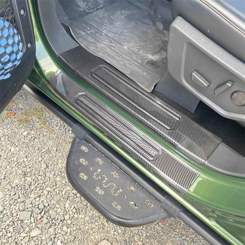 福特烈马改装专用门槛条门槛踏板碳纤维迎宾踏板后护板