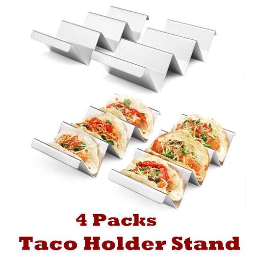 Taco Holder Stand Rack Truck Tray Stackable Stainless Steel