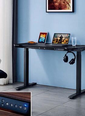 燊腾电动升降桌腿智能电竞游戏桌家用电脑台简约办公圆腿JX022A