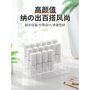 香水小样收纳盒桌面化妆品分类迷你口红盒子储物分类格子架子整理