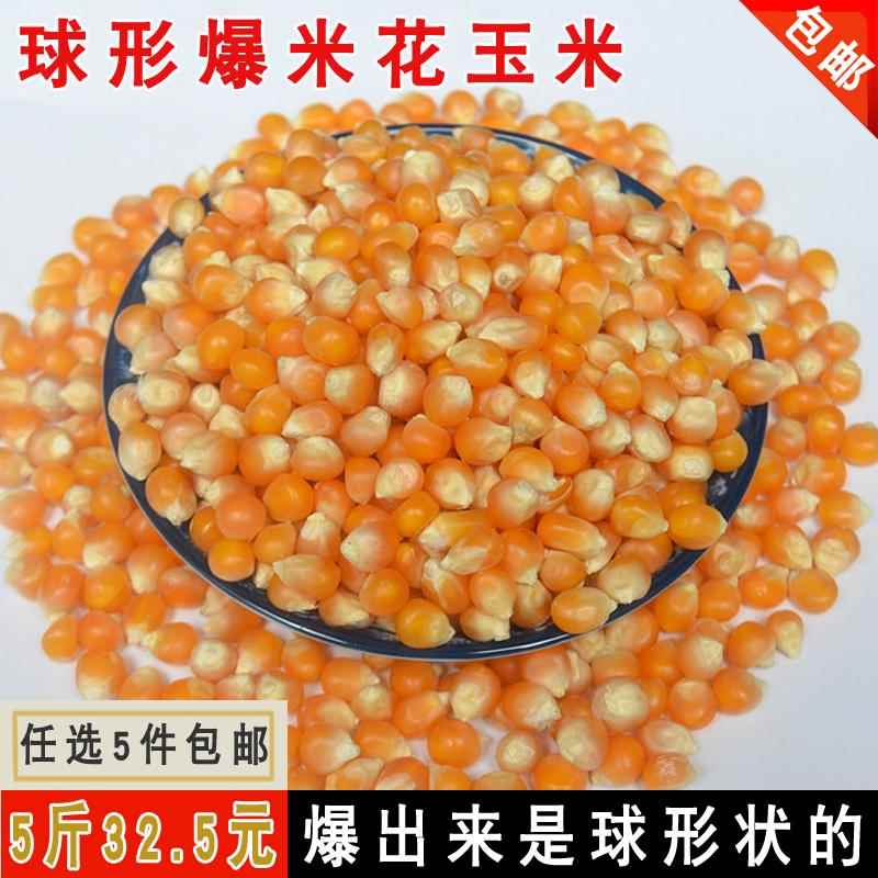 特产哈力克圆粒干玉米粒家用球形爆裂自制爆米花专用500g 5斤包邮