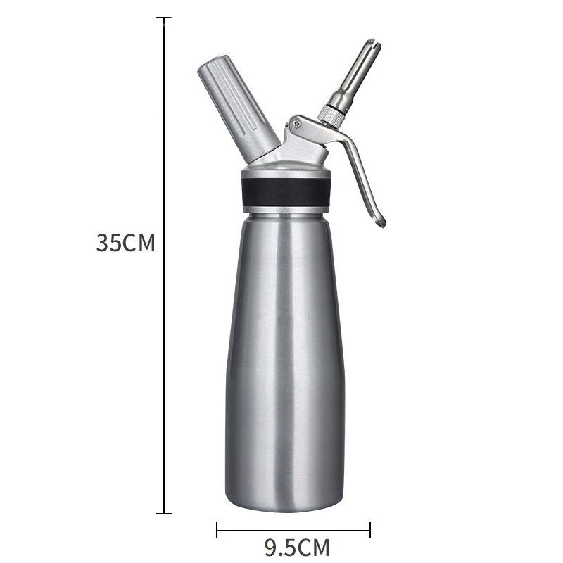 铝制奶油枪发泡器家用蛋糕烘焙不锈钢模具裱花枪气泡水虹吸瓶