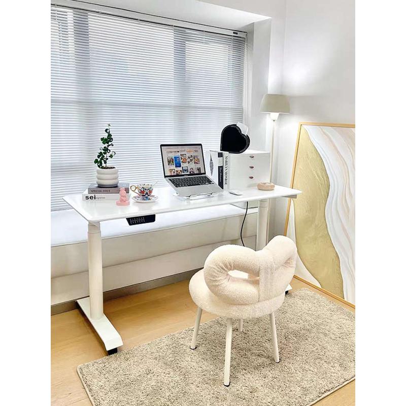 实木电动升降桌居家办公电脑升降桌腿学习桌书桌自动可调节工作台