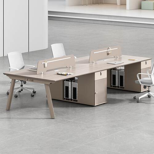 职员办公桌椅组合4四6人位简约现代办公室家具电脑桌屏风员工卡座