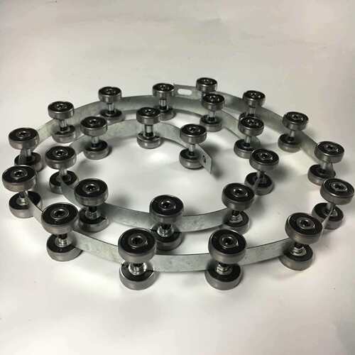 扶梯回转链 蒂森扶梯专用链条 24节 帝森滚轮板条6082RS 非标轴承