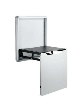 隐形式折叠换鞋凳多功能家用挂墙式超薄玄关鞋柜隐形壁挂折叠凳