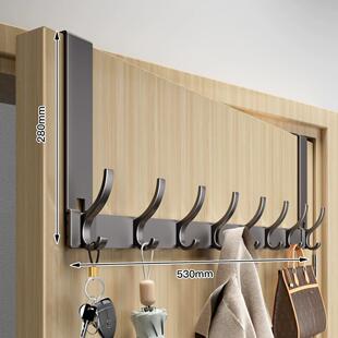 门后挂钩挂衣架免打孔置物架卧室高门上衣服挂衣钩门口门背式挂包