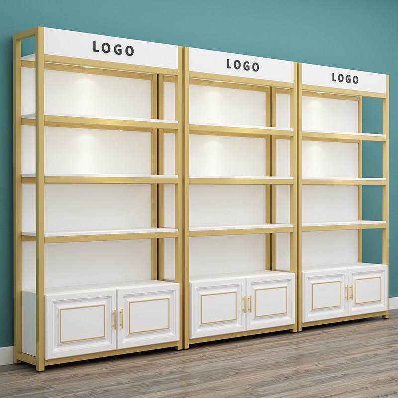 化妆品展示柜美容院产品展柜子置物架多层护肤品理发店货架展示柜