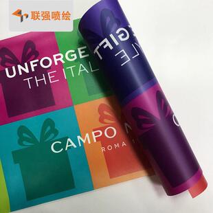 户外广告透PET玻璃贴uv彩印静电膜透明彩白彩贴 UV彩白彩透贴