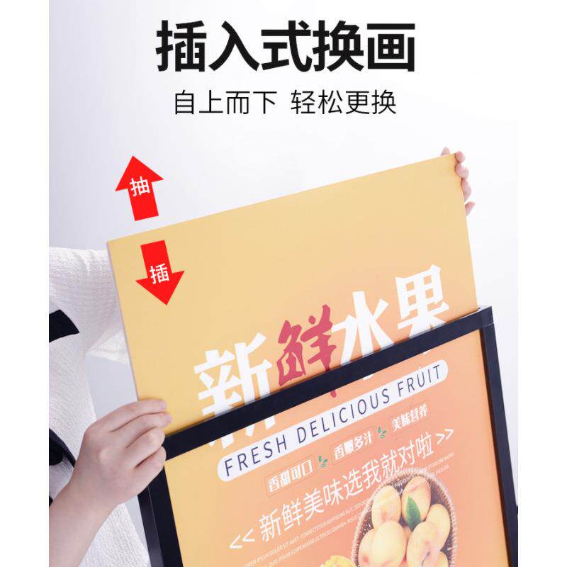 户外注水风报架海面MYP展示广防告架底座展示架落双地展架高稳室