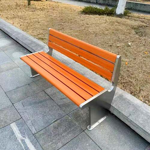 户外公园长椅长条座凳庭院简约凳子社区靠背木椅子小区休闲座椅