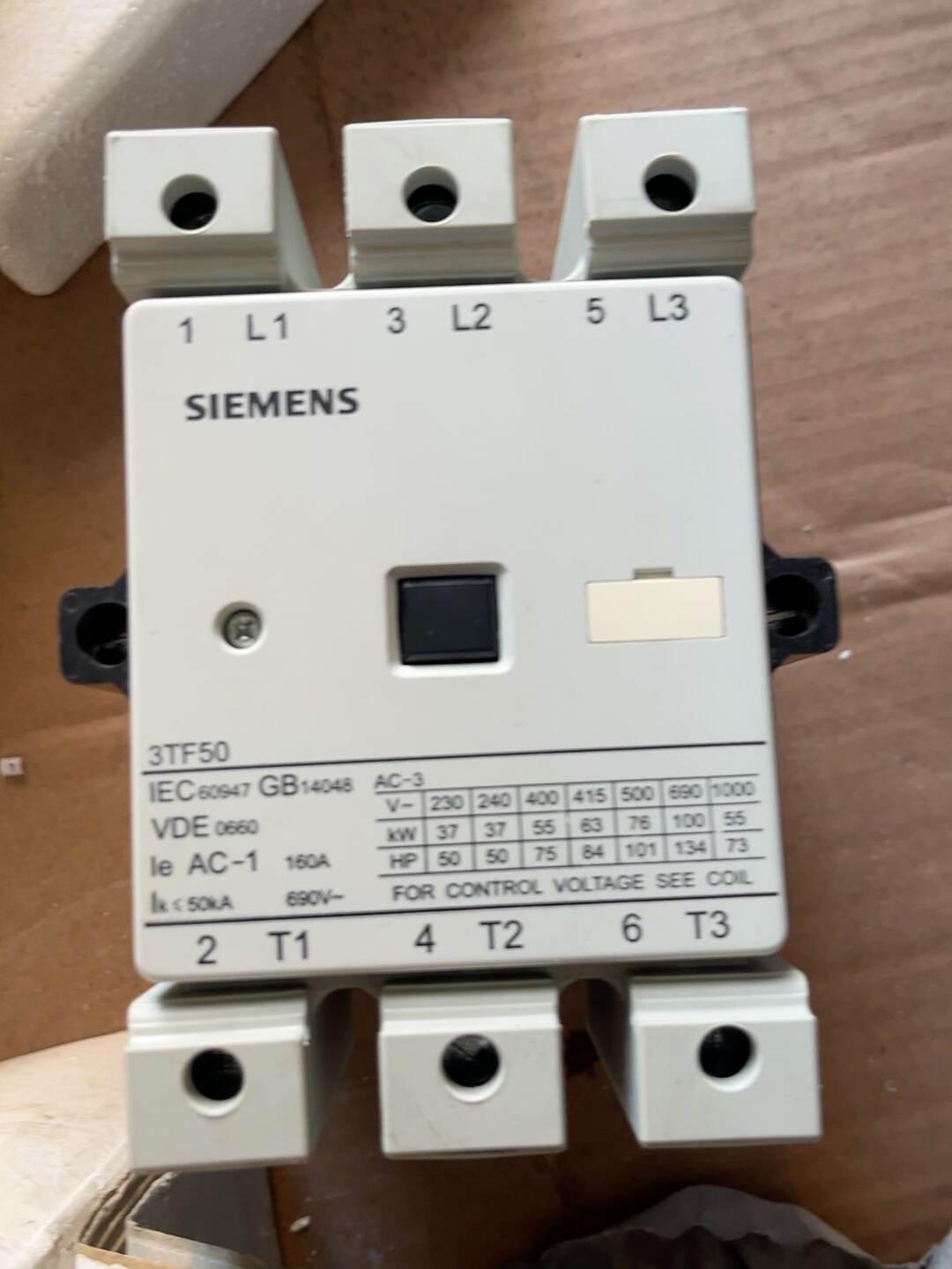 全新西门子+接触器55KW，400V