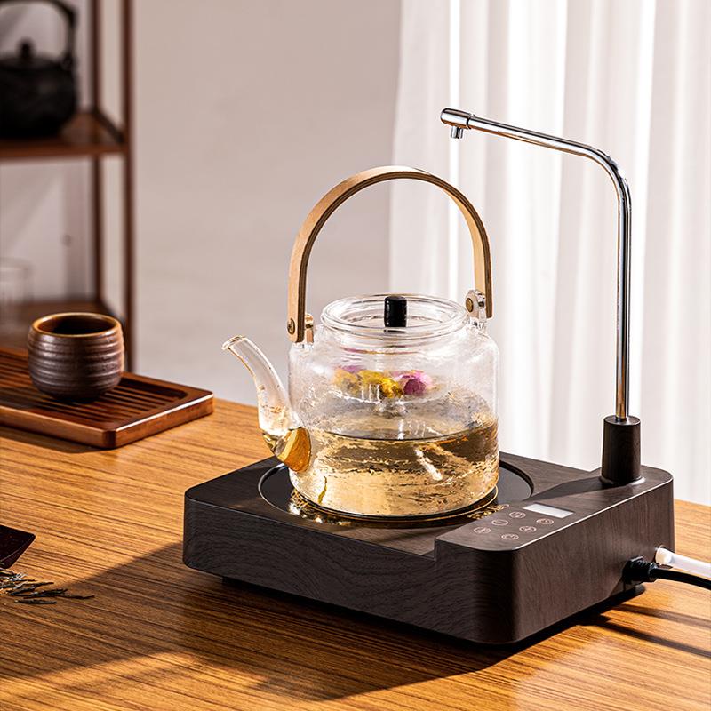自动上水电陶炉茶炉抽水玻璃壶煮茶器小型家用静音电磁炉智能保温