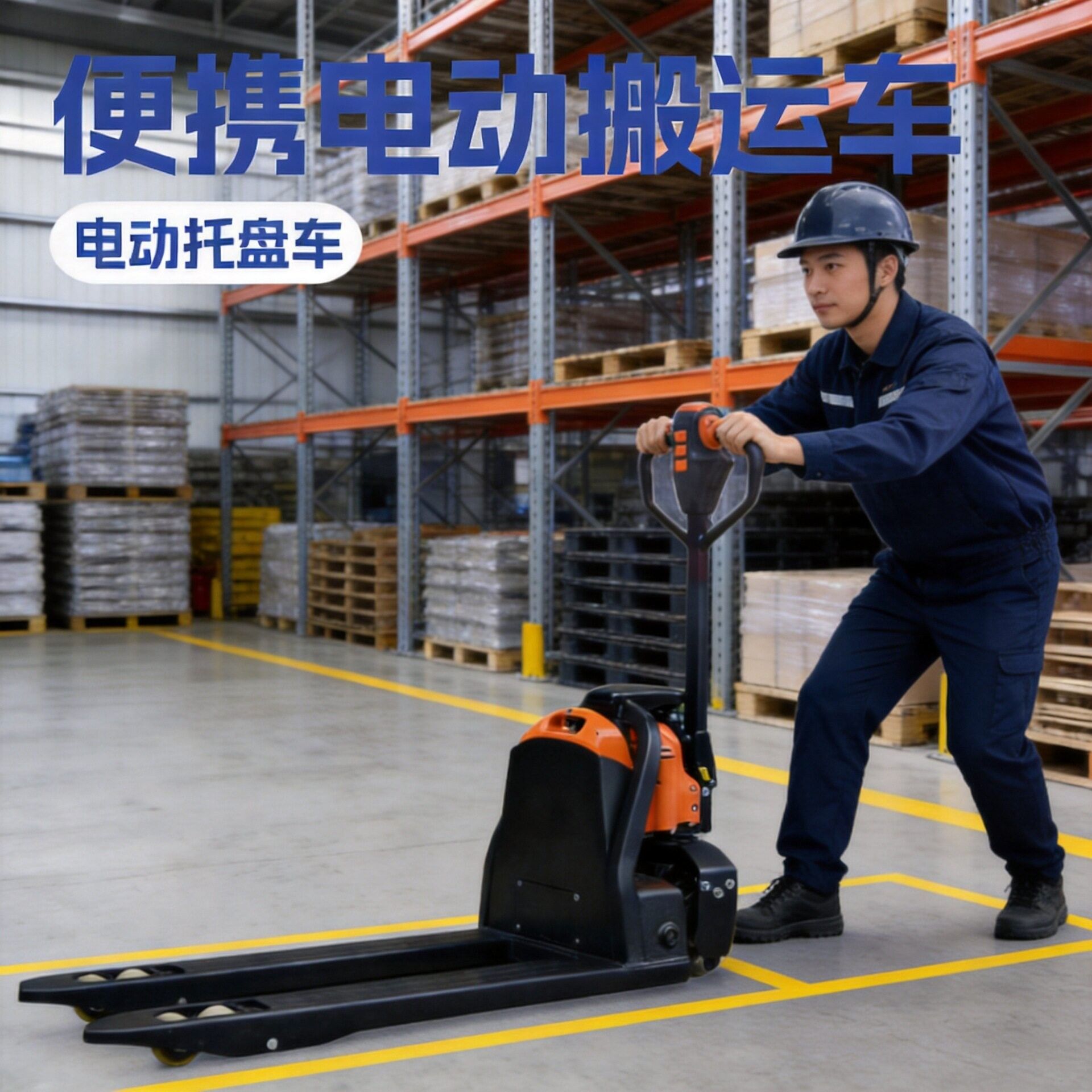 电动地牛搬运车1.5吨2吨便携式液压地牛仓库随车迷你小型升降叉车