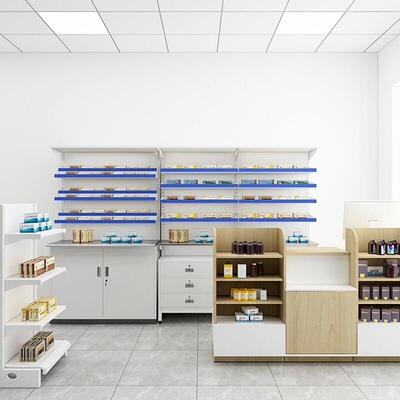 医院西药架药店药品展示架诊所药盘架开放式抽拉配药房医药摆放架