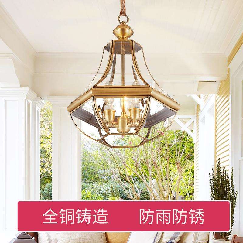 全铜户外吊灯人体墅感院XD1235应别庭阳台入过道门厅灯凉亭阳光房