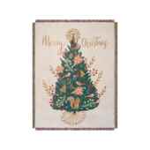 MerryChristmas圣诞节松鼠松树毯子挂毯