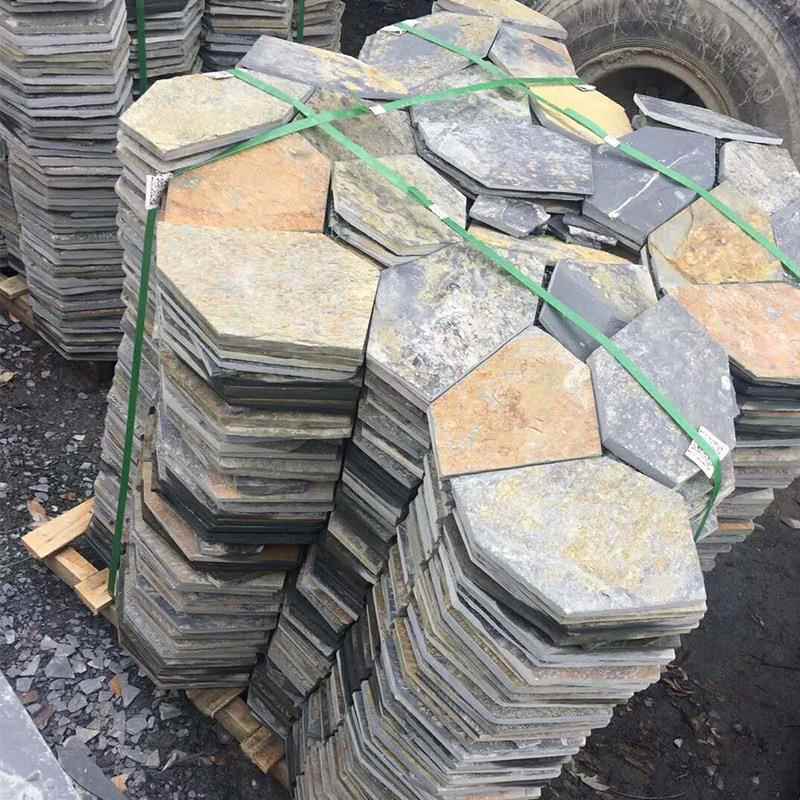 青石板冰院裂纹室外花园庭场不规砖则防滑广地碎781拼网贴文化石