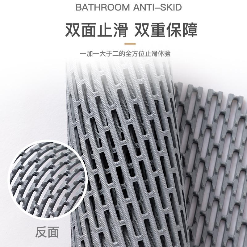 浴室防滑地垫淋浴硅胶防摔老人洗澡卫生间厕所塑料镂空脚垫酒店