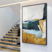 油画肌理餐厅手绘墙抽象装 饰画背景挂画玄关画立体客厅纯现