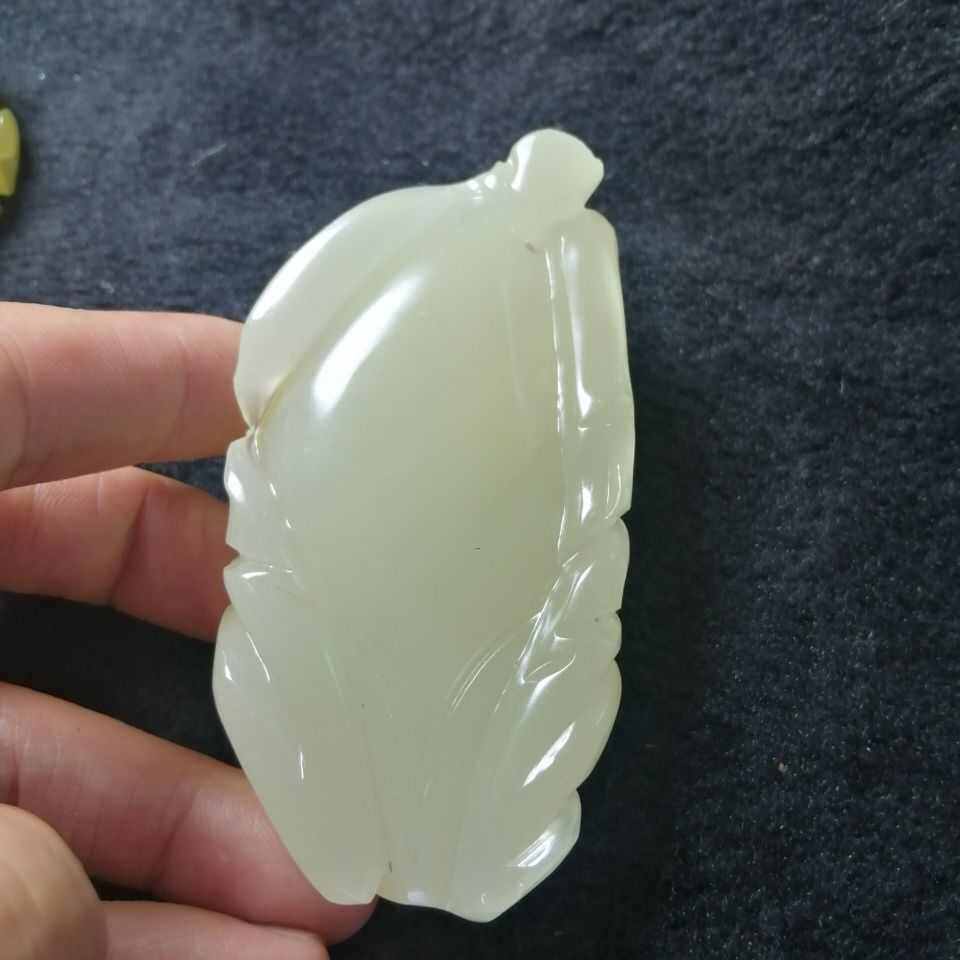 厂家批发阿富汗玉石青牛手把件雕刻男士手玩件手把件寓意牛气冲天