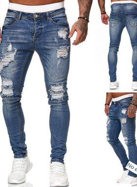 men jeans jogger pants trousers for men ripped jeans 牛仔裤