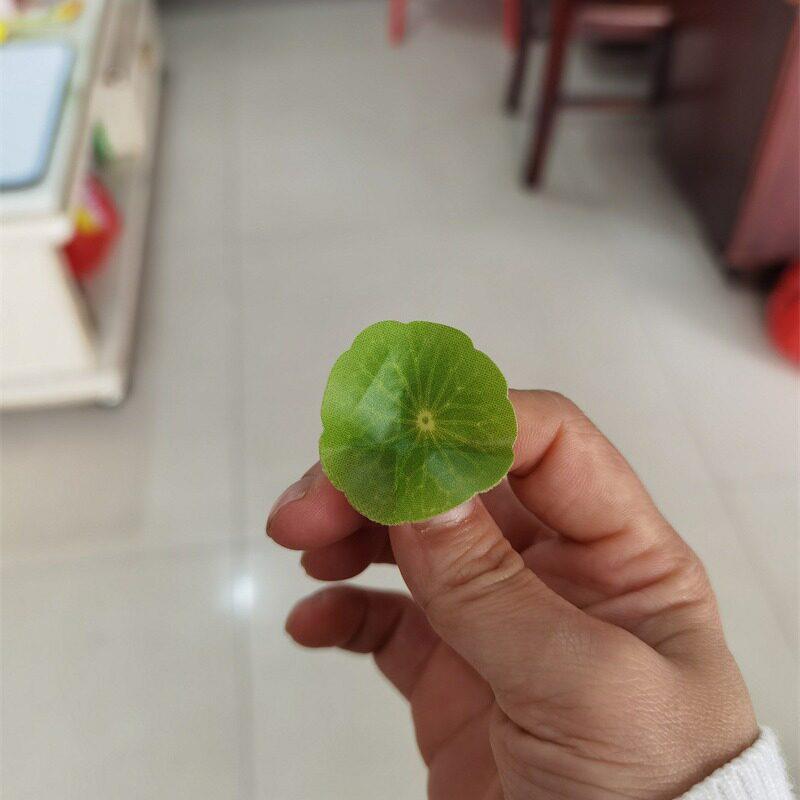 仿真植物仿真花叶胶布小荷叶酒店盘式花微型景观装饰小叶子