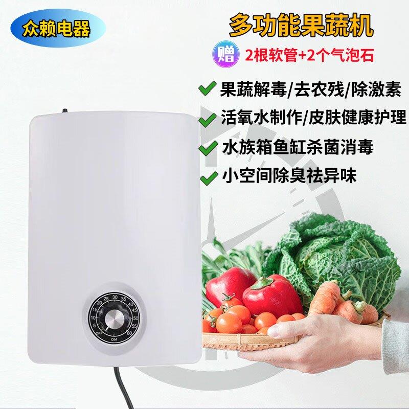 果蔬臭氧消毒机去农残洗菜机家用臭氧机鱼缸水池杀菌机臭氧发生器