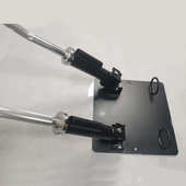 杠铃炮筒架爆发力核心力量训练硬拉划船地雷炮筒炮架腹肌背肌练习