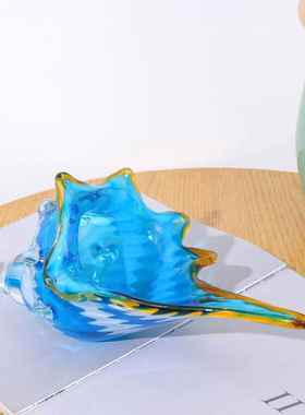 轻OBP奢约术琉璃多彩海螺摆客厅件酒店艺玄关酒柜办公室现代简装