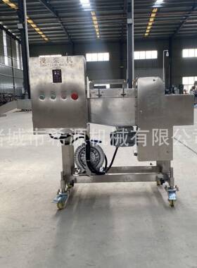 全自动浸浆机 浓浆裹涂鱿鱼圈浸浆机 浸入式带鱼上浆机厂家现货