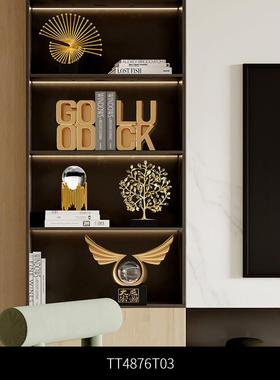 高档风生水起办室公装饰摆件居饰品客家厅工艺品玄关电柜视柜酒装