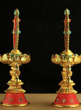 法 器彩八吉祥摆件供JXBJ99养吉绘祥八4宝总集1寸堂摆件