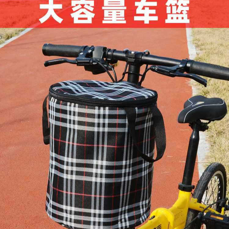 电动自行车车筐前车筐篮子儿童折叠单车通用框筐车头前置挂蓝琴萱