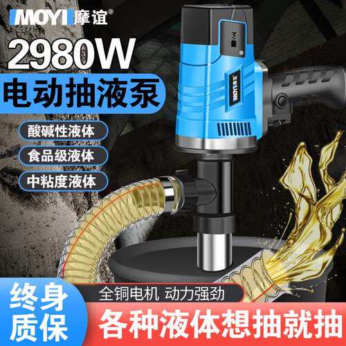 手提式大功率电动抽桶油泵220V插油桶泵柴油泵抽油器加油泵加油机