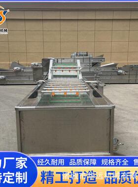 党参气泡清洗机 三七自动化加工设备 材喷淋清洁流水线