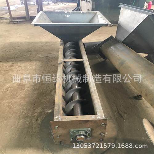 管式螺旋输送机 化肥颗粒耐腐蚀提料机 污泥蛟龙上料机
