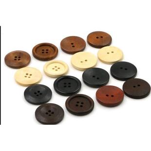 木扣子 圆形 木质 覆古大号高档大衣圆形毛衣纽扣椰子圆大衣