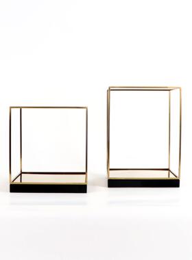 中式铁房艺置物MC-TY-59新架摆件新中式软装饰品摆件样板室玄关摆