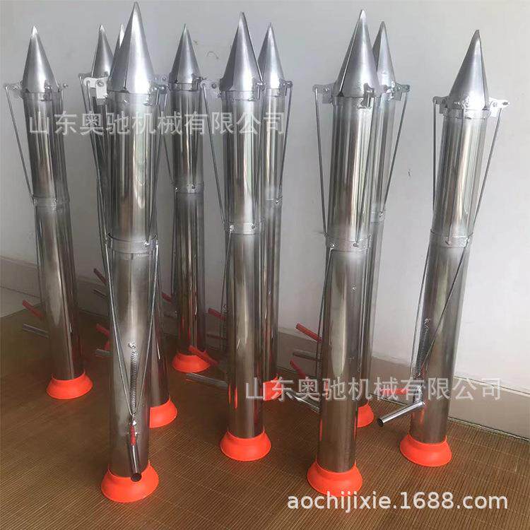 生产移栽器手提式不锈钢农用定植器瓜果蔬菜栽苗器厂家