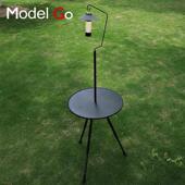 MODEGOL牧蝶谷户外折叠小圆桌便携式 可升降铝合金桌子野餐露营