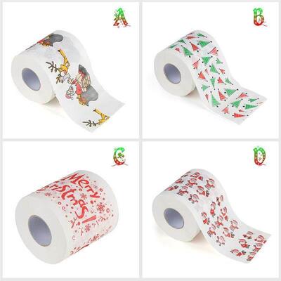 Christmas Pattern Series Roll Paper Christmas Decorations