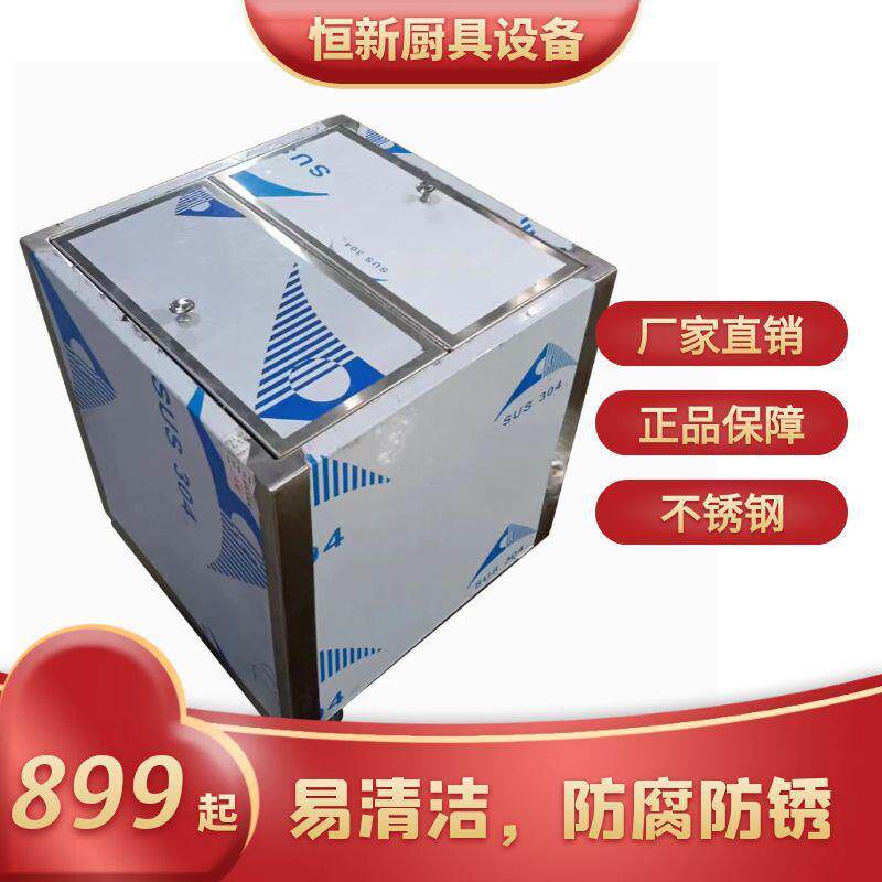 不锈钢移动式面粉车厂家直销学校酒店厨房面粉储物车