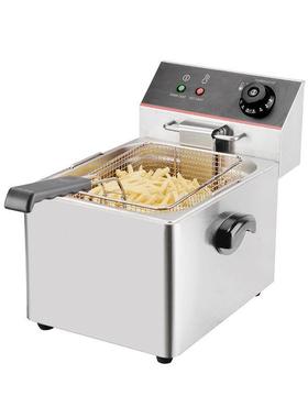 不锈钢电炸炉油炸锅油炸机炸串炸鸡商用电炸锅炸油条机油炸炉双缸