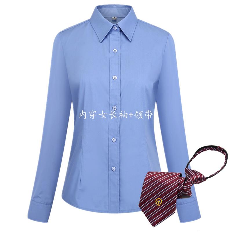 正品新式铁路衬制服工装乘务蓝色员长衫短袖衬衣高马甲女半袖铁工