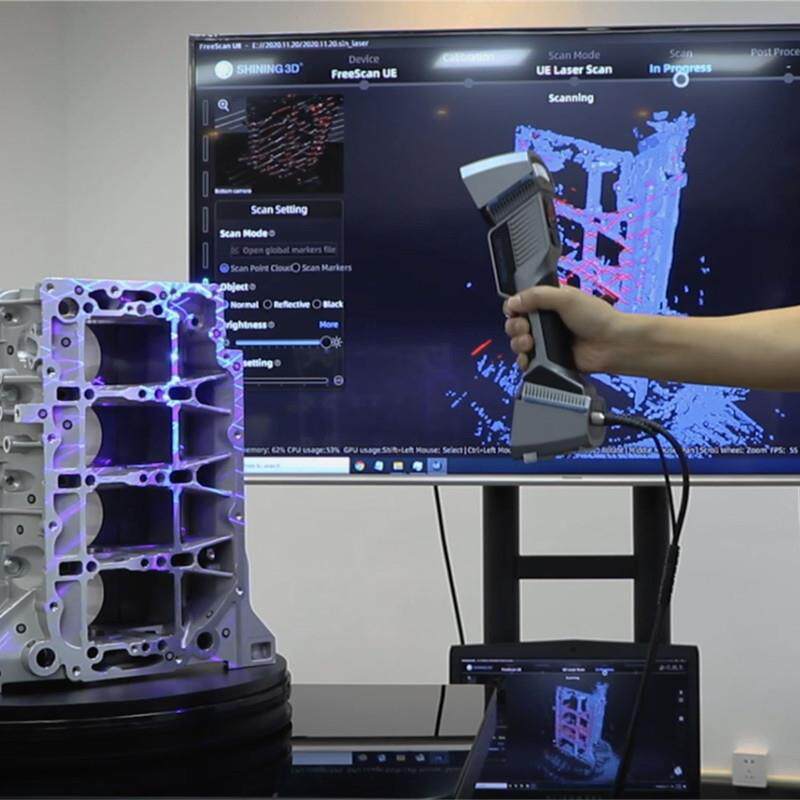 3d扫描仪FreeScanUE11手持式工业级高精度手持三维激光扫描服务