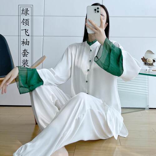 新款极服2025年夏季女子瘦道新家太服太练极裤武术服八段锦习服太