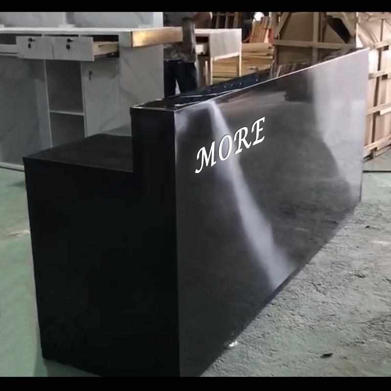 不锈钢吧台服装店女装店铺小型前台桌中岛台舞蹈室收银台柜台定制