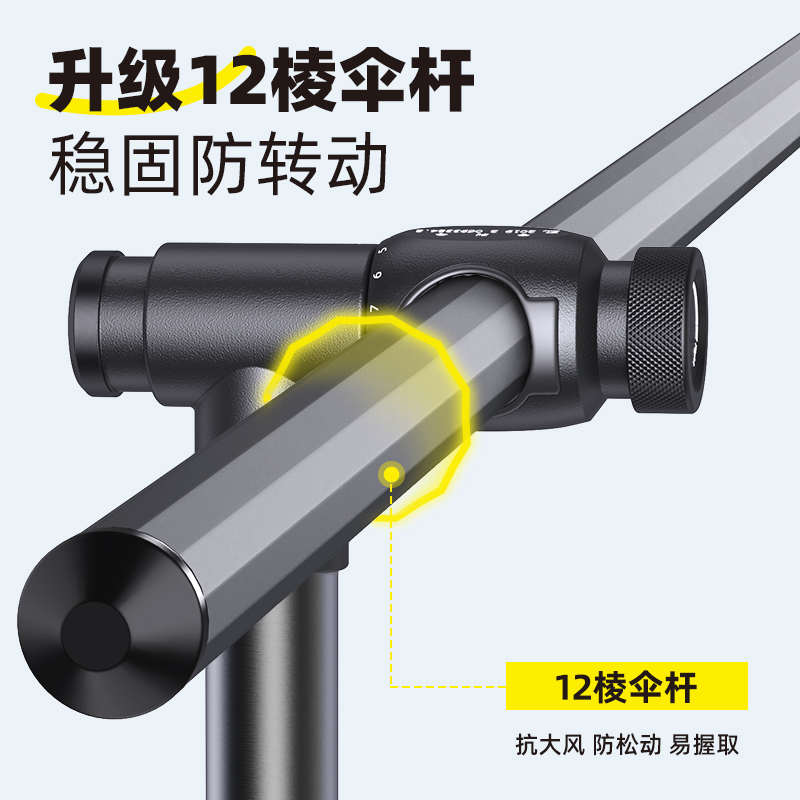 渔之源新型钓鱼伞大钓伞2025新款加大加厚黑胶防晒户外露营遮阳伞